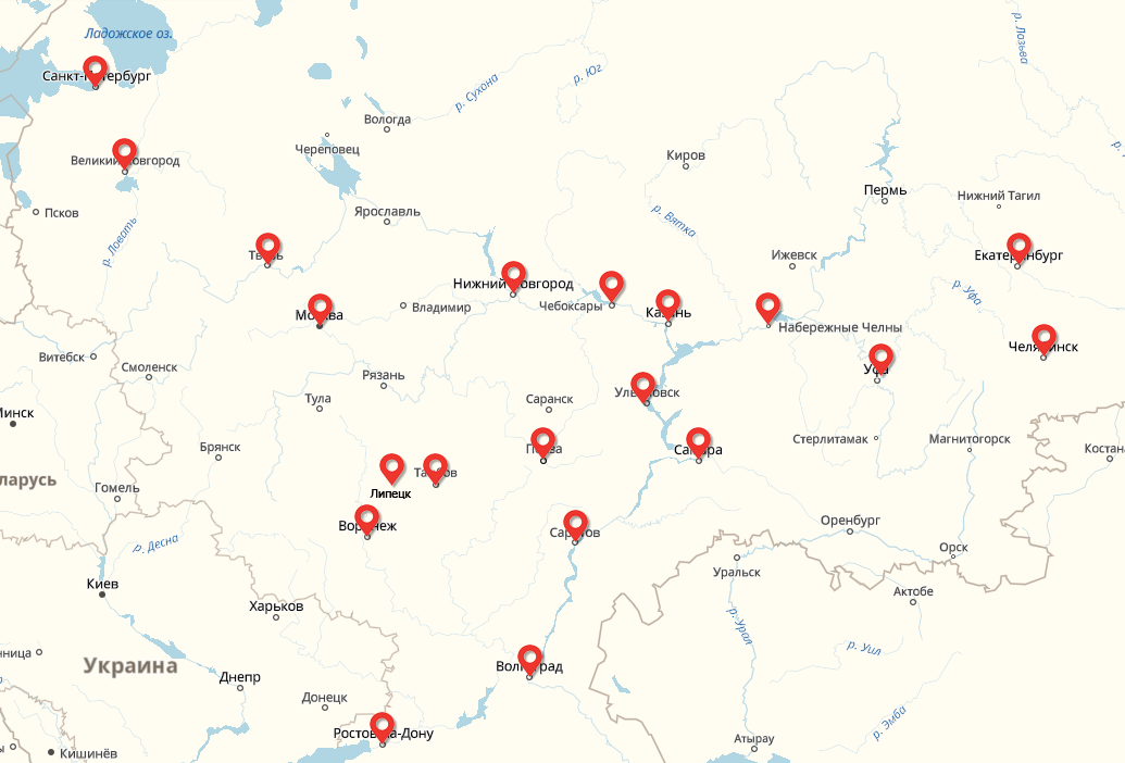 карта офисов фотостудии startupfoto.ru